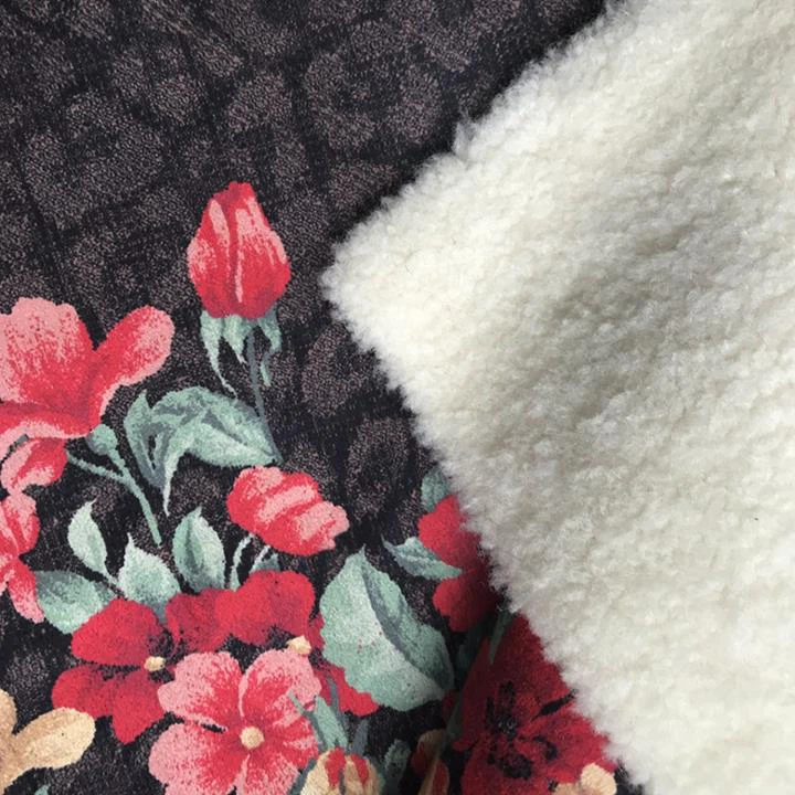 Printed Suede Fur Fabric