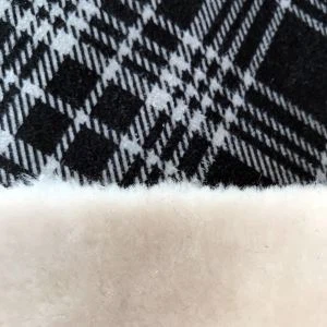 Houndstooth suede a hamis szőrrel
