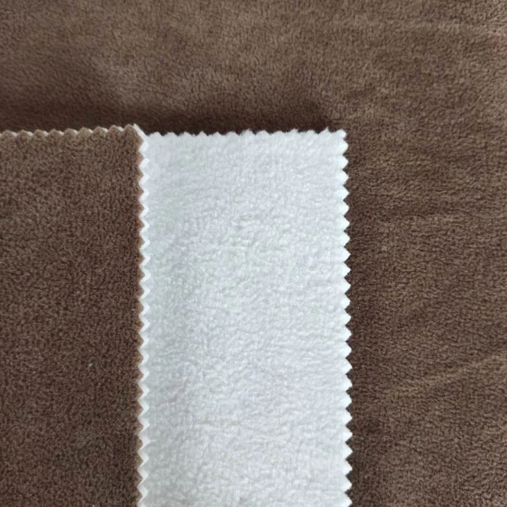 Fluffy Polar Fleece Bond Wool Fabric